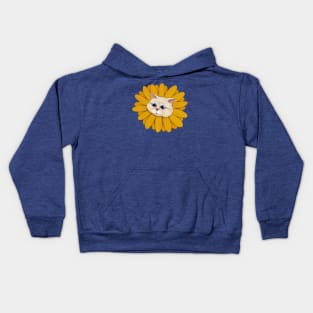 Cute Sunflower Cat Kids Hoodie